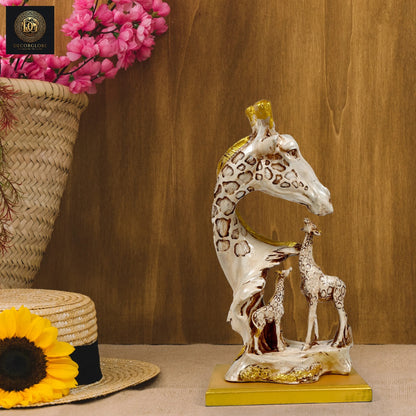 Polyresin Giraffe Family Sculpture