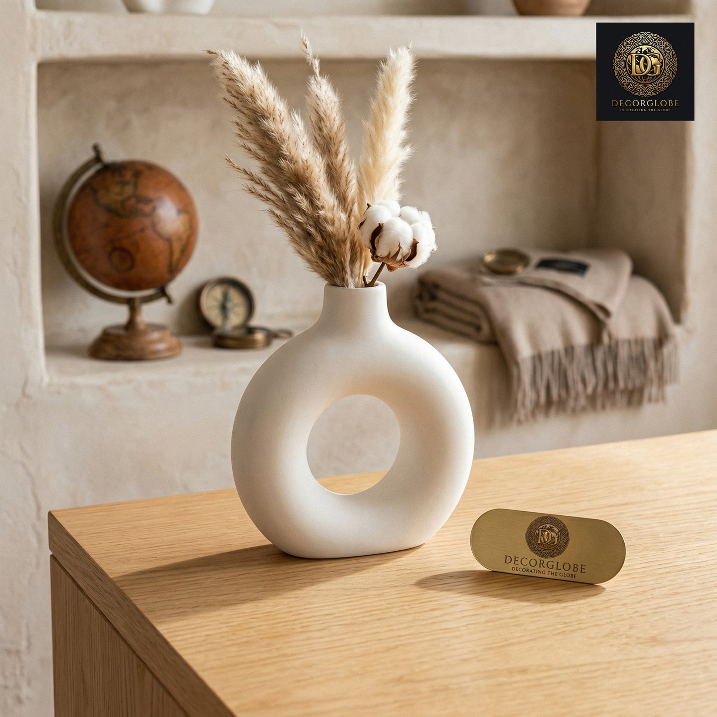Modern Ring Ceramic Vase