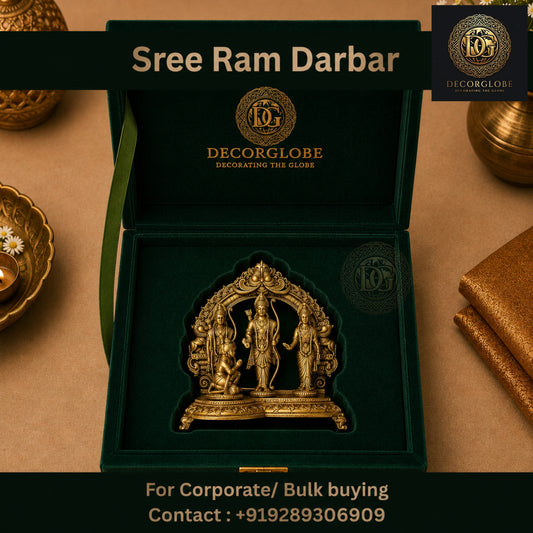 DecorGlobe Sree Ram Darbar Idol Pack of 50 for Corporate Gifting, Wedding Return Gifts &amp; Spiritual Vastu Décor