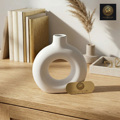 Modern Ring Ceramic Vase