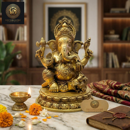 Lord Ganesha Brass Idol