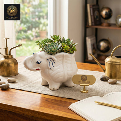 Ceramic Elephant Planter