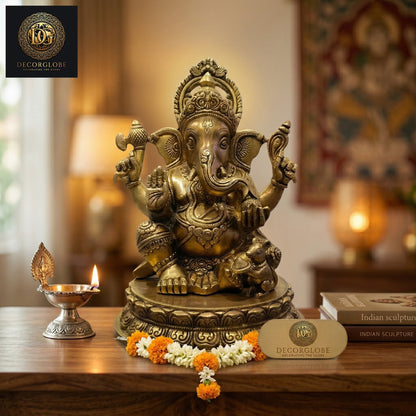 Lord Ganesha Brass Idol