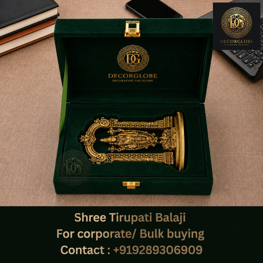 DecorGlobe Shree Tirupati Balaji Idol Pack of 50 for Corporate Gifting, Wedding Return Gifts &amp; Spiritual Décor