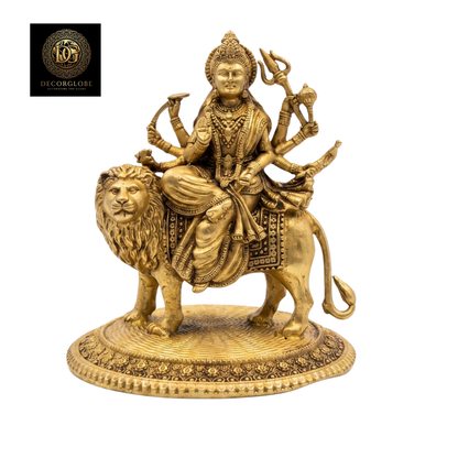 Maa Durga Idol on Lion