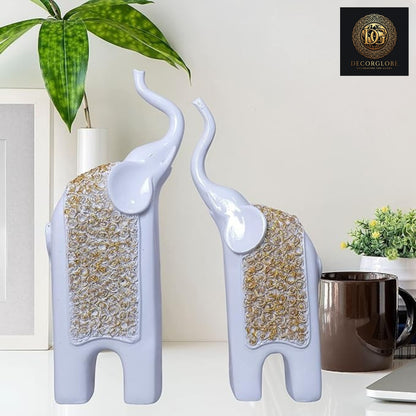 Old Pair Elephant White Gold