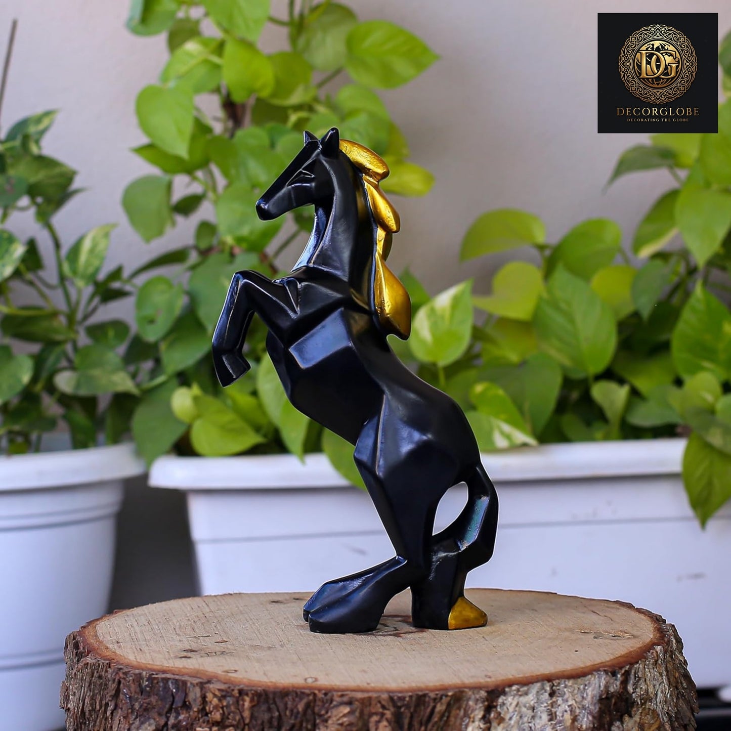 Jumping Horse Decorative Sculpture Piece