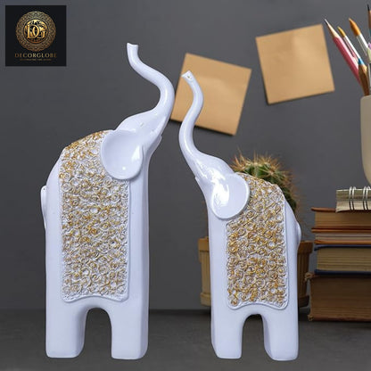 Old Pair Elephant White Gold