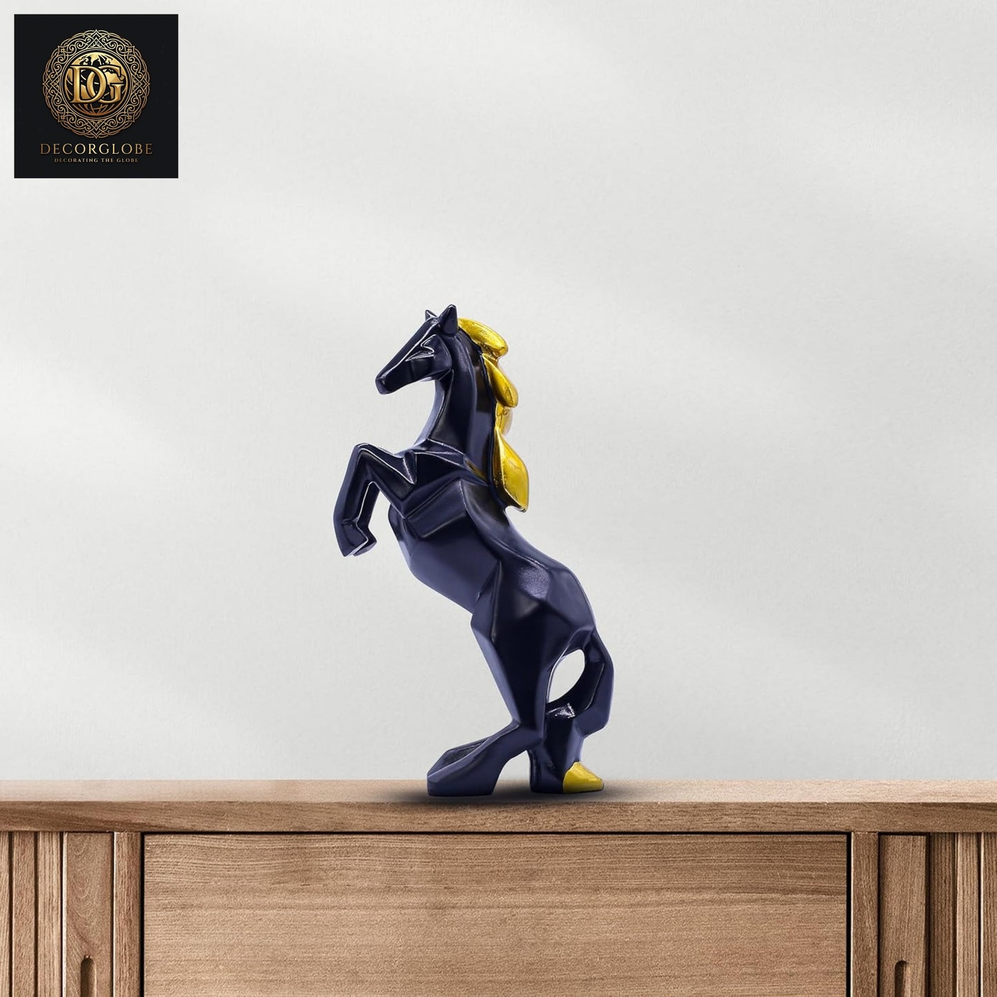 Jumping Horse Decorative Sculpture Piece