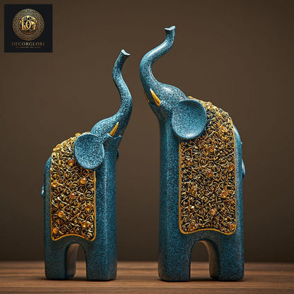 Old Pair Elephant Forest Blue