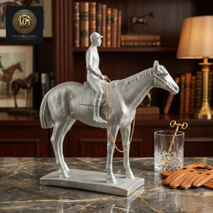Equestrian Rider Sculpture
