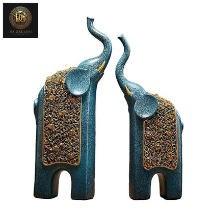 Old Pair Elephant Forest Blue