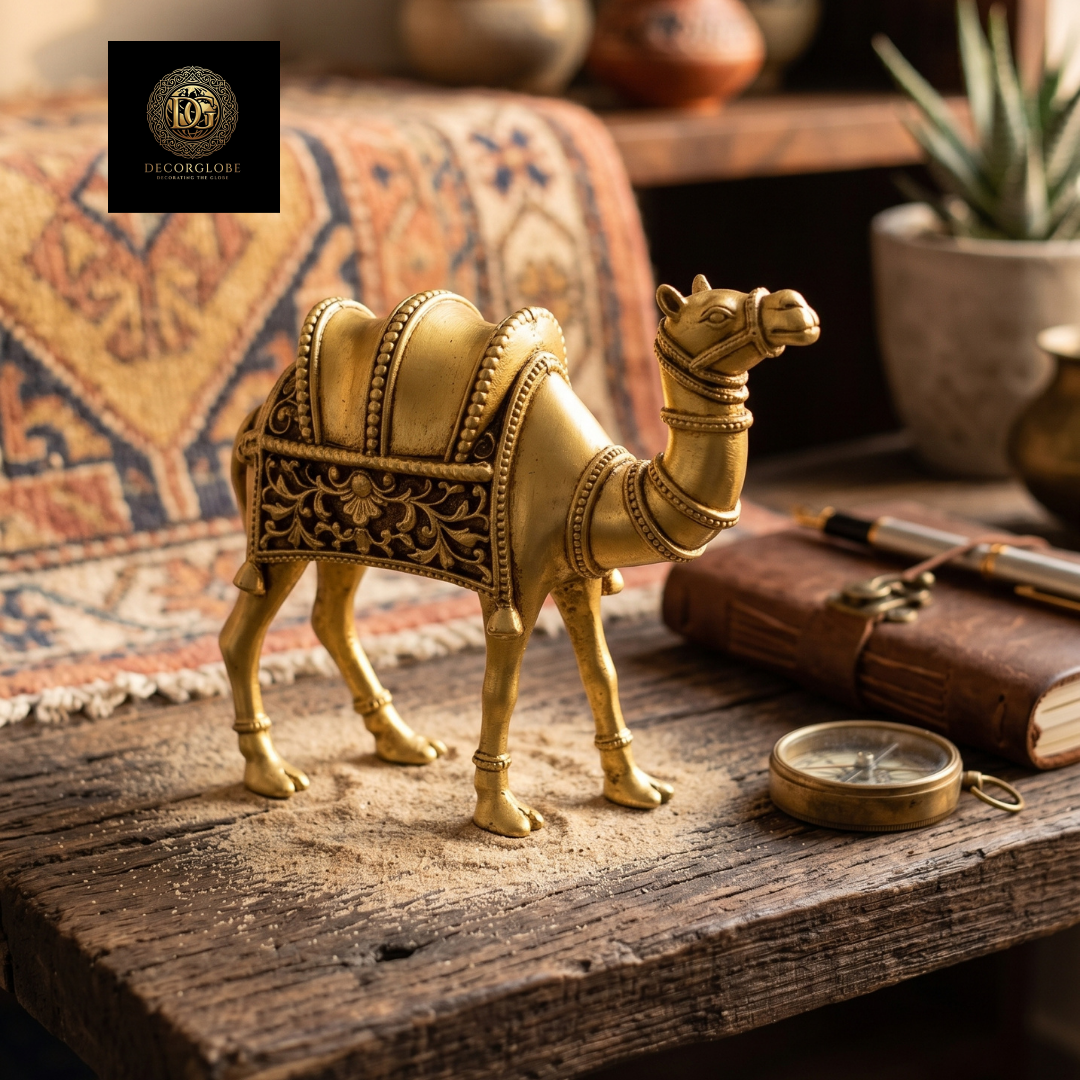 Golden Camel Figurine