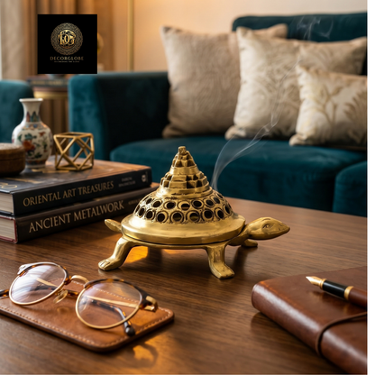 Golden Turtle Incense Burner