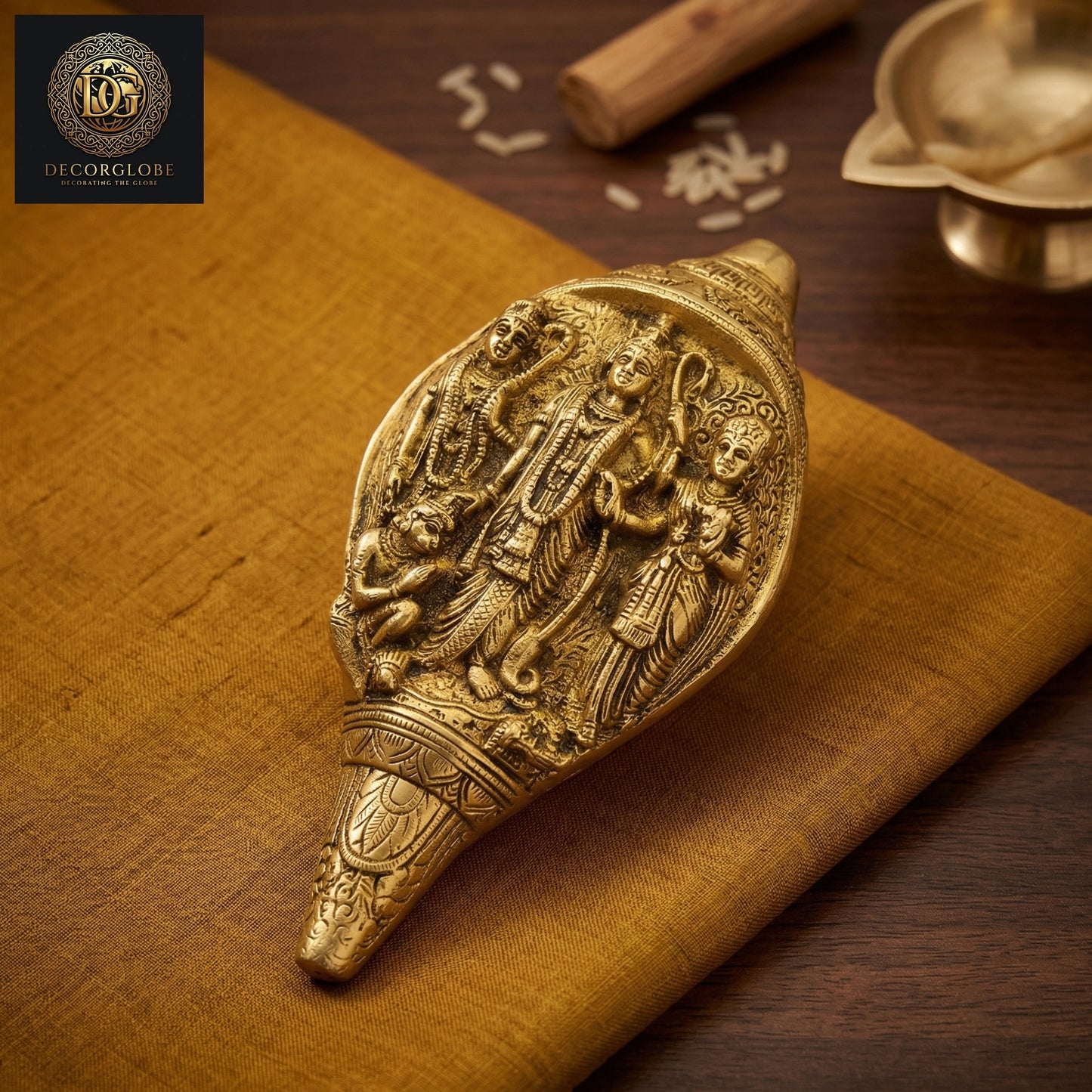 Decorative Brass Shankh