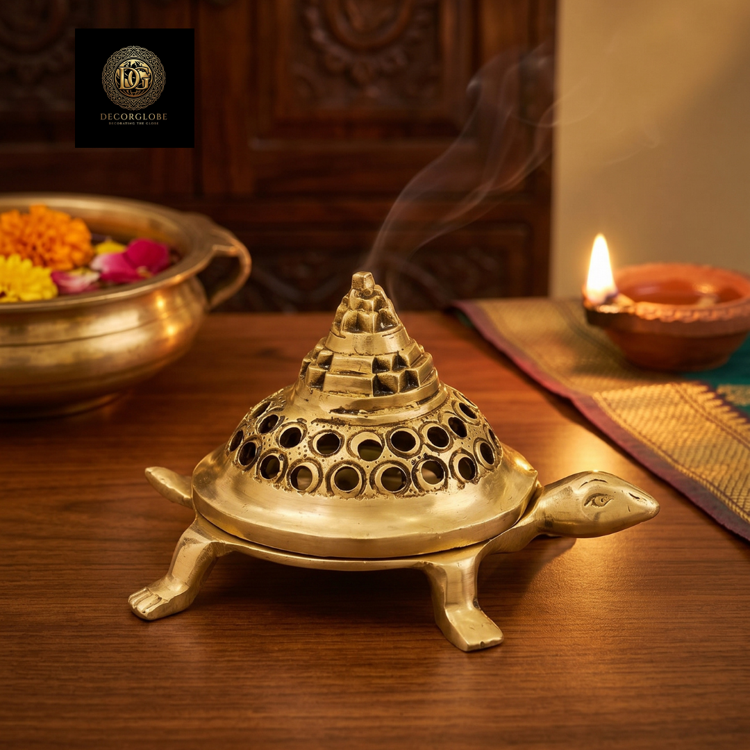 Golden Turtle Incense Burner