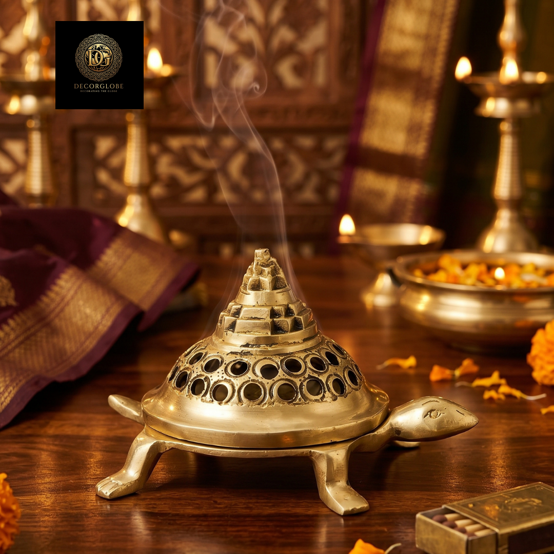 Golden Turtle Incense Burner