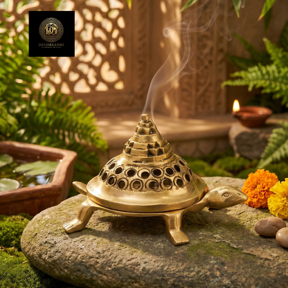 Golden Turtle Incense Burner