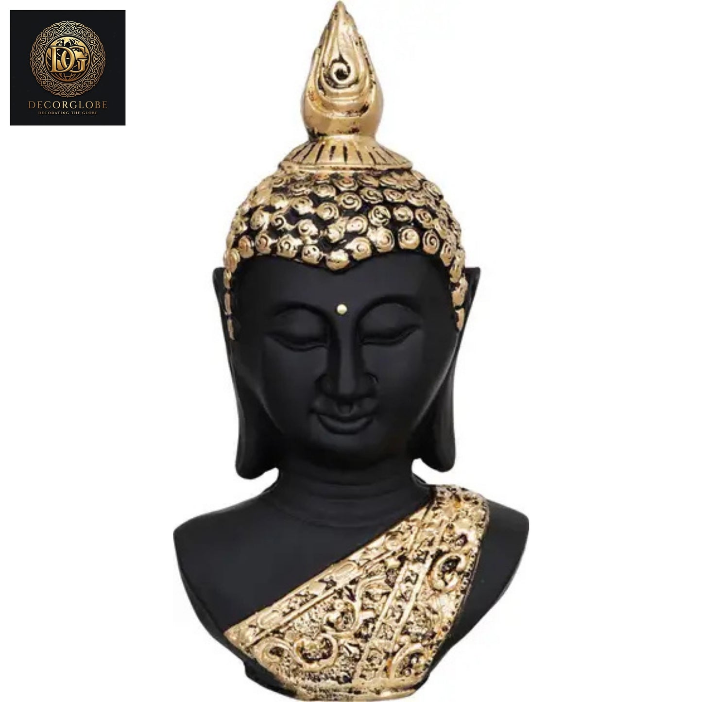 Buddha head sculpture