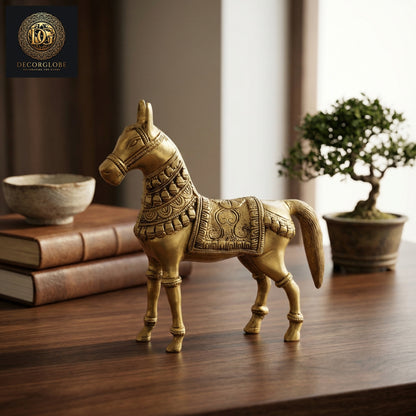 Decorative Brass Horse Figurine