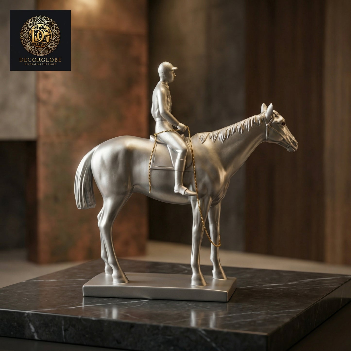 Equestrian Rider Sculpture