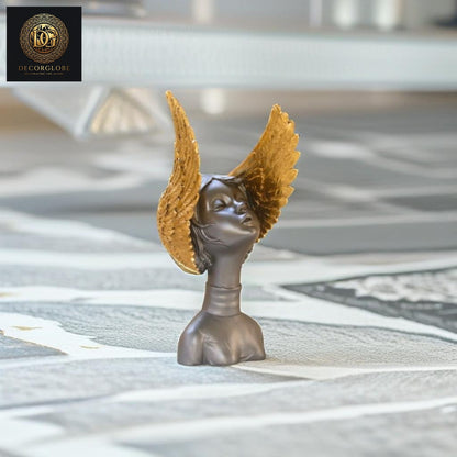 Abstract Angel Face Sculpture