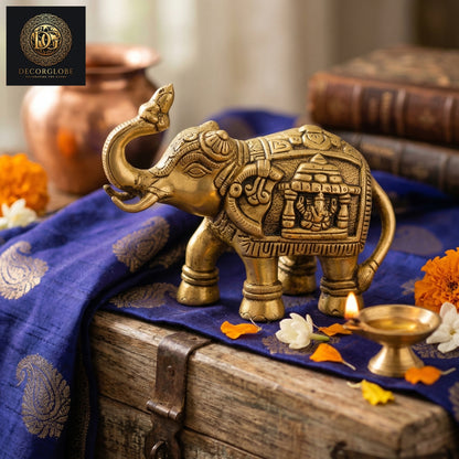 Decorative Brass Elephant Figurine