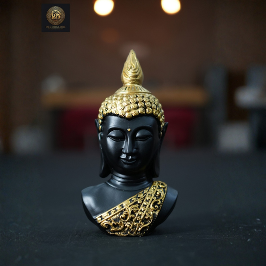Buddha head sculpture