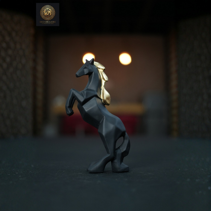 Jumping Horse Decorative Sculpture Piece