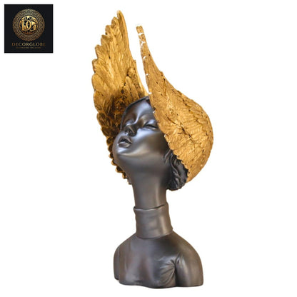 Abstract Angel Face Sculpture