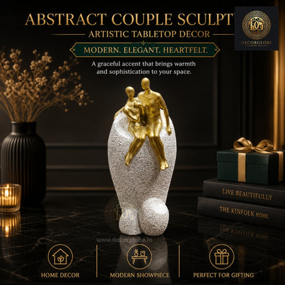 Modern Abstract Couple Figurine Decor