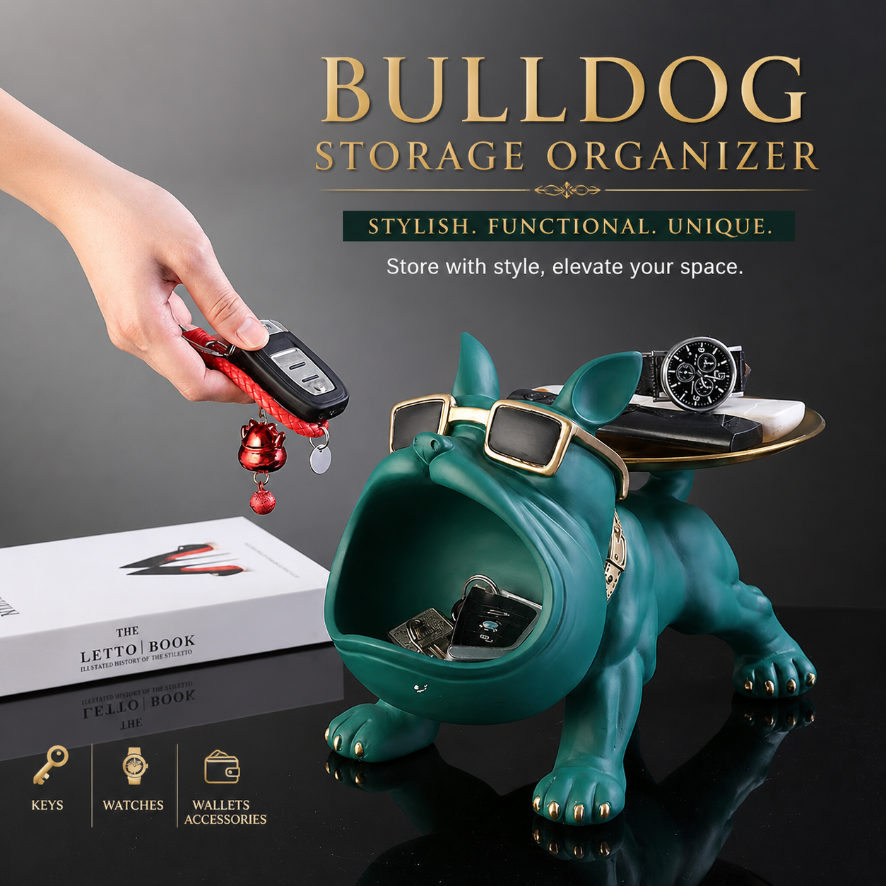 Bull Dog Tray Platter