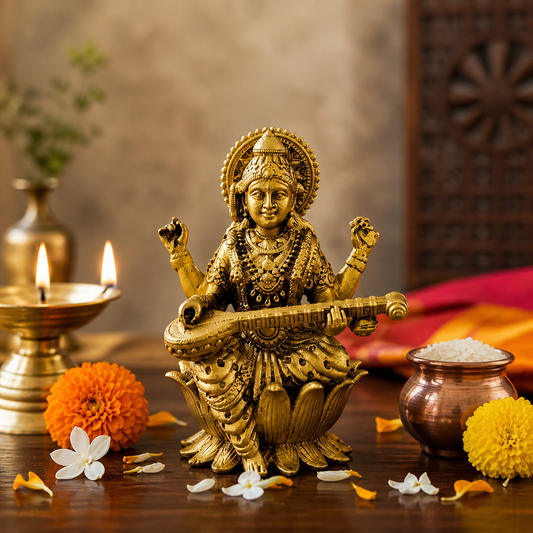 Goddess Saraswati Idol