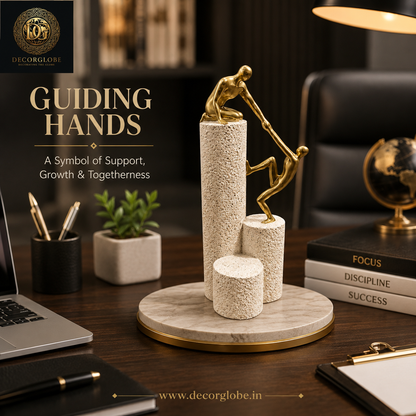 Helping Hands Abstract Sculpture – Symbolic Home & Office Decor Showpiece