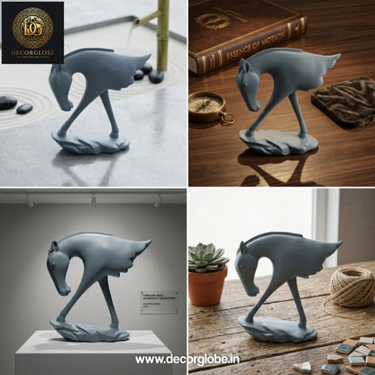 Contemporary Horse Art Figurine – Minimalist Home Styling Decor