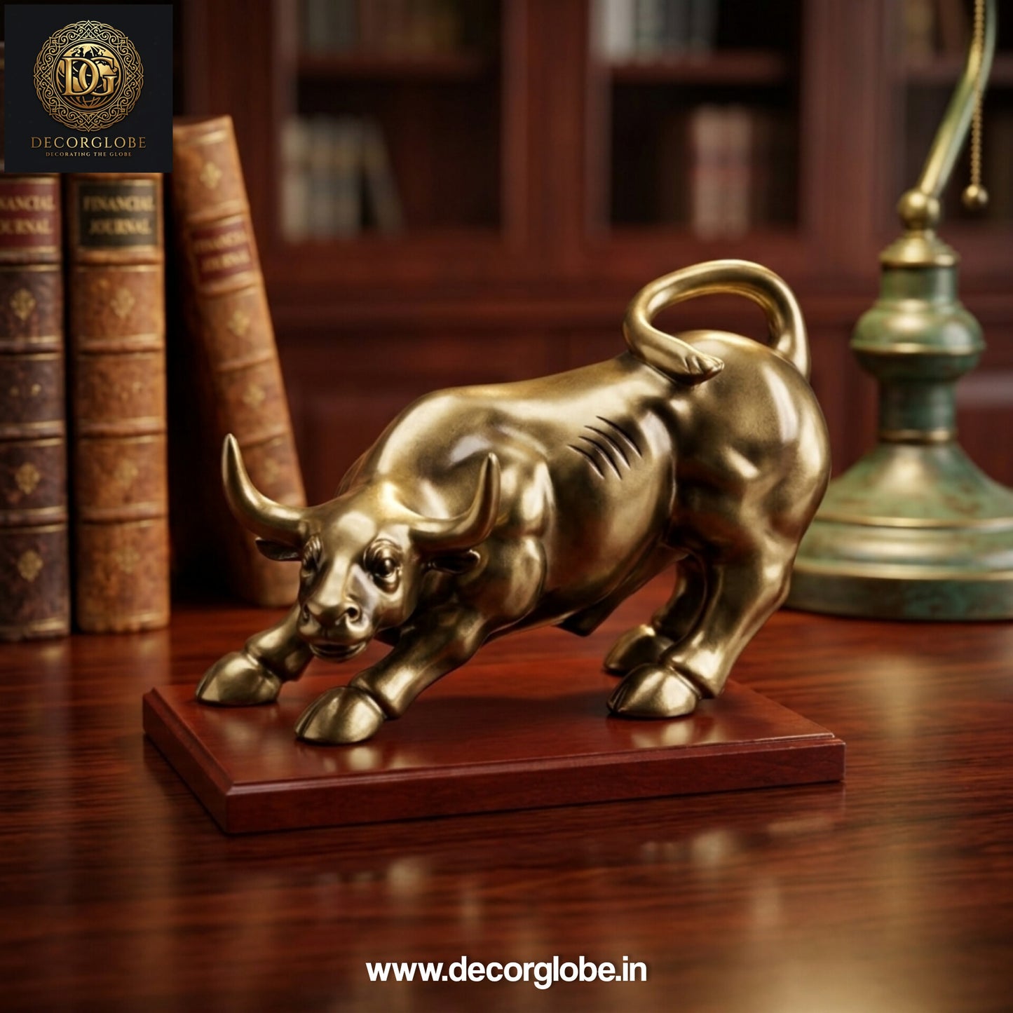 Bronze Bull Figurine (Luxury Statement Decor)