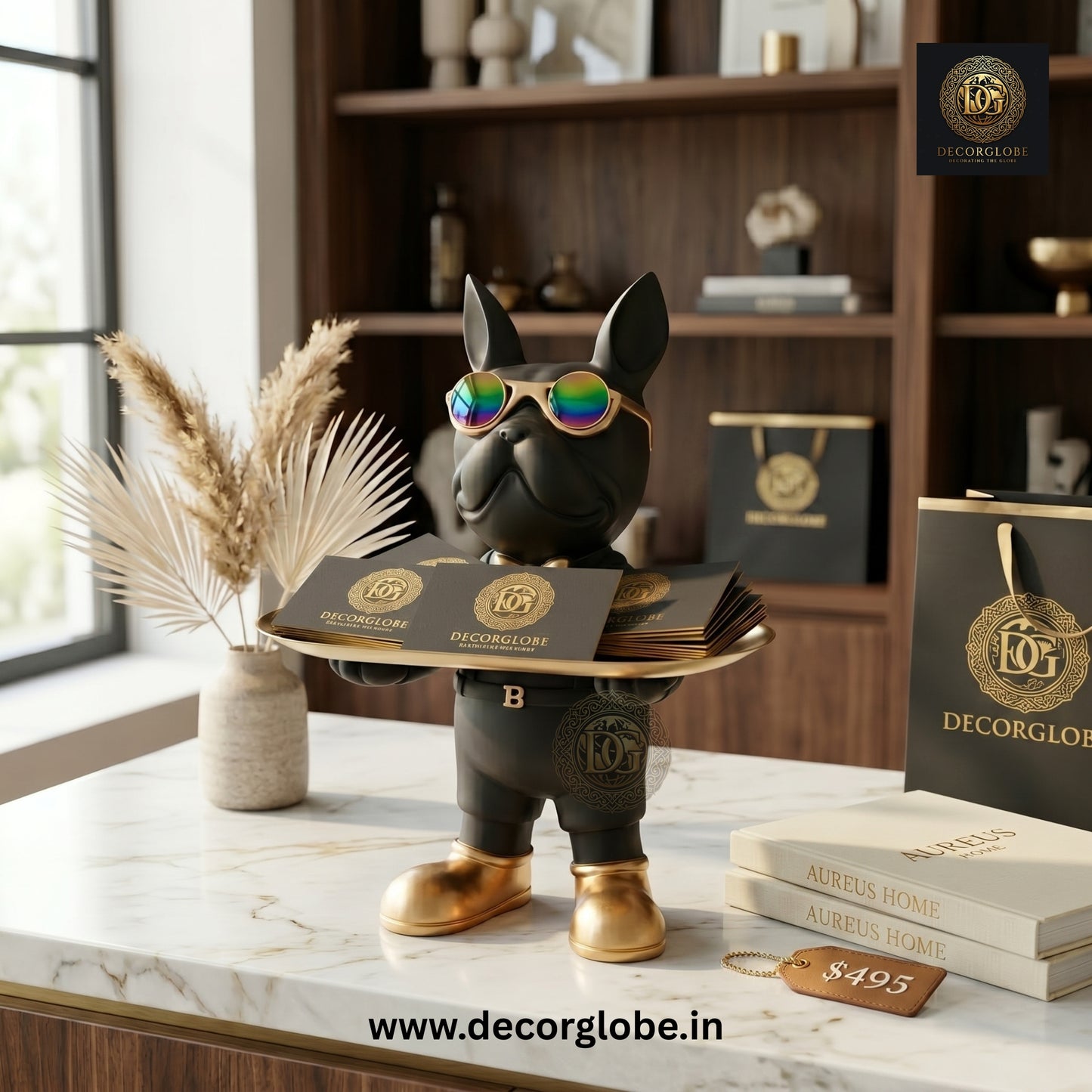 Luxury Dog Butler Tray Organizer