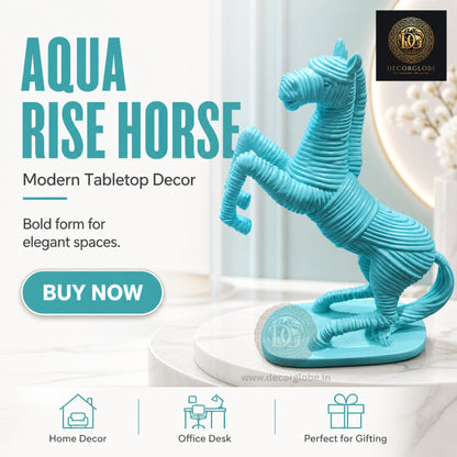 Modern Rising Horse Figurine (Stylish Home Decor Accent)