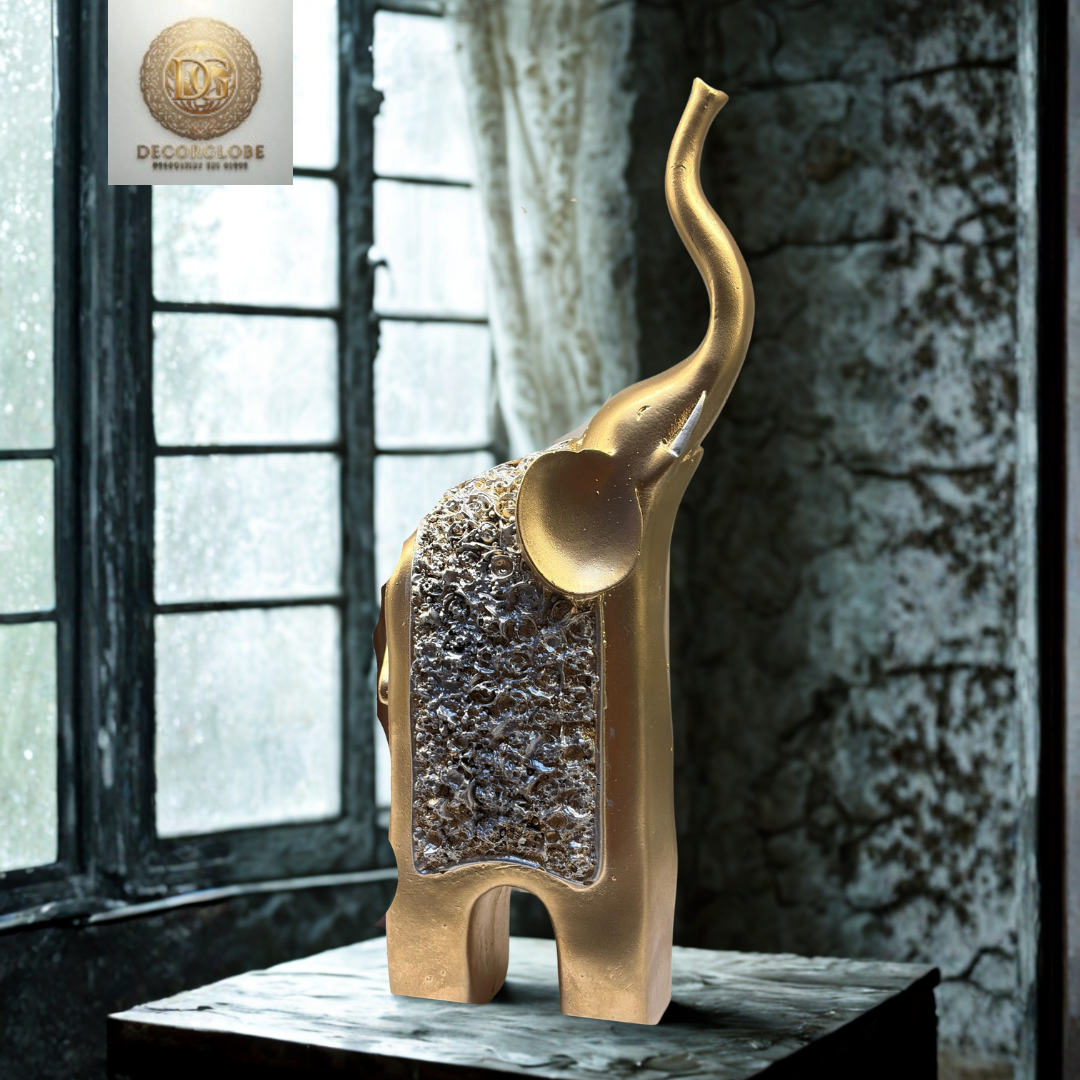Modern Textured Elephant Sculpture