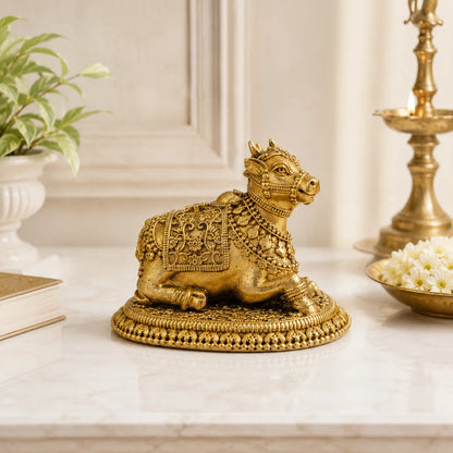 Complete small Brass Nandi Idol 80g