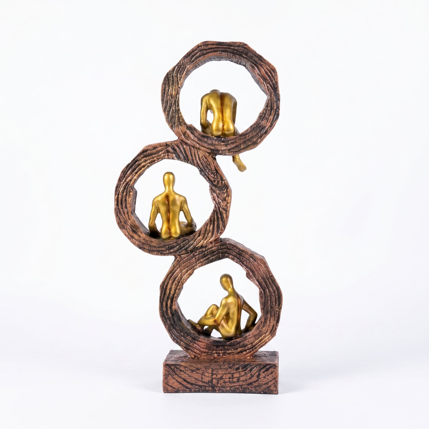 Modern Abstract Human Figurine Sculpture for Living Room – Luxury Resin Table Decor Showpiece | Contemporary Home Accent