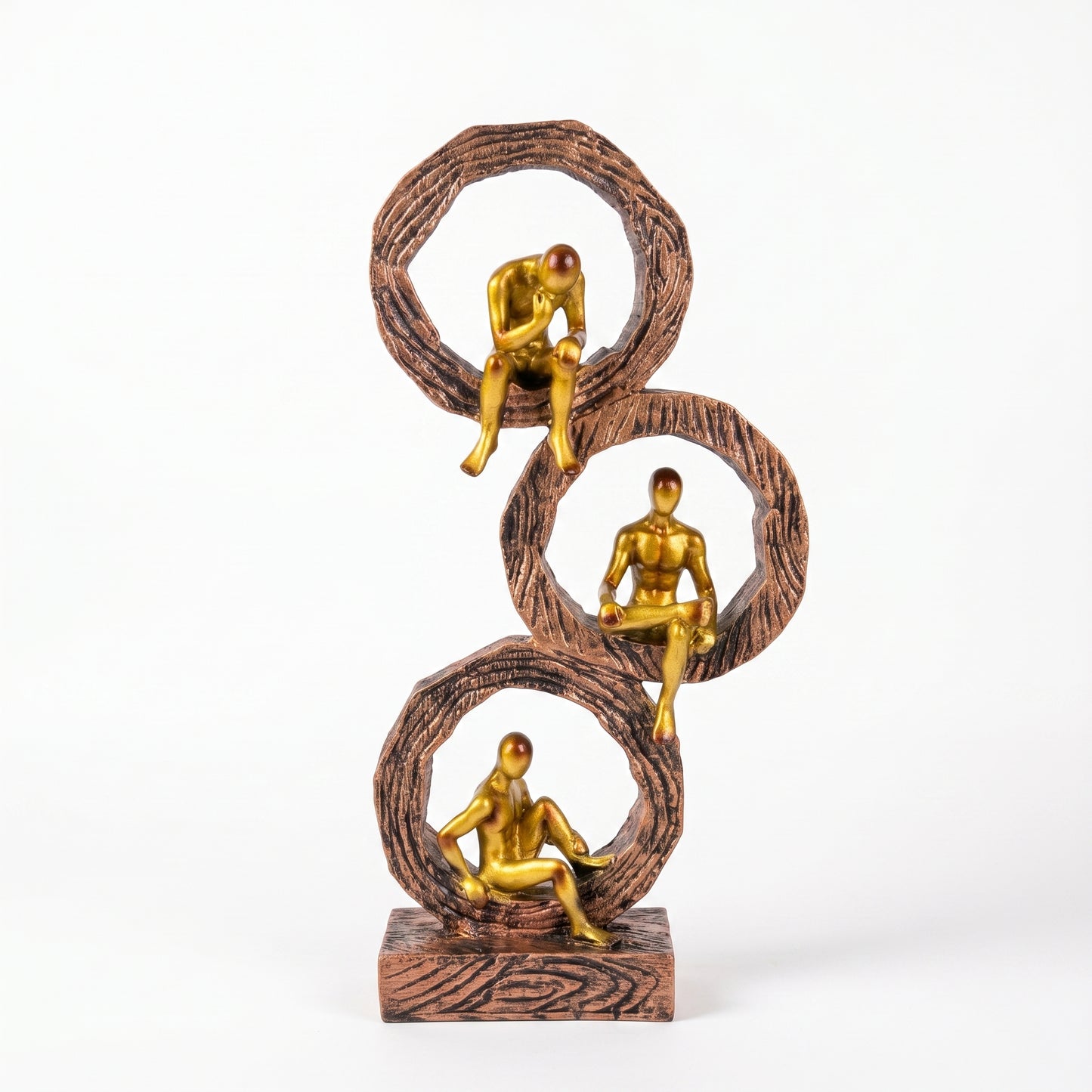 Modern Abstract Human Figurine Sculpture for Living Room – Luxury Resin Table Decor Showpiece | Contemporary Home Accent