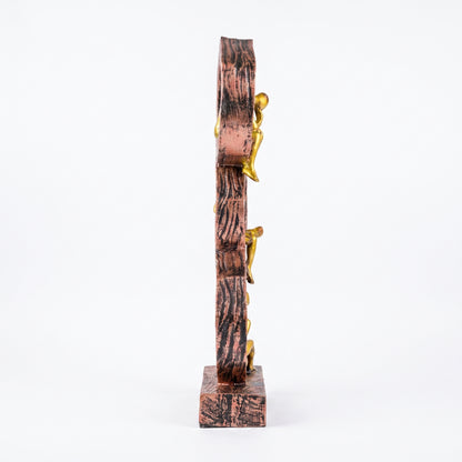 Modern Abstract Human Figurine Sculpture for Living Room – Luxury Resin Table Decor Showpiece | Contemporary Home Accent