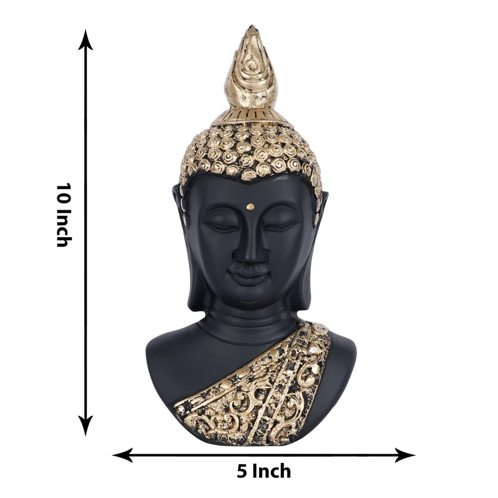 Buddha head sculpture