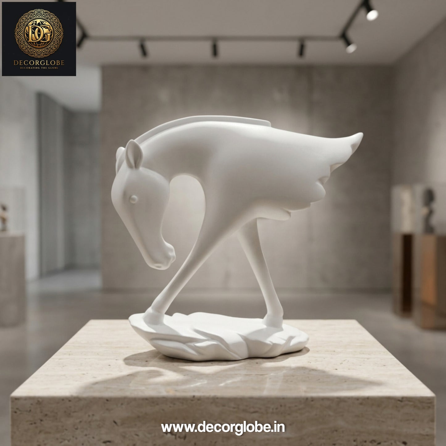 Contemporary Horse Art Figurine – Minimalist Home Styling Decor