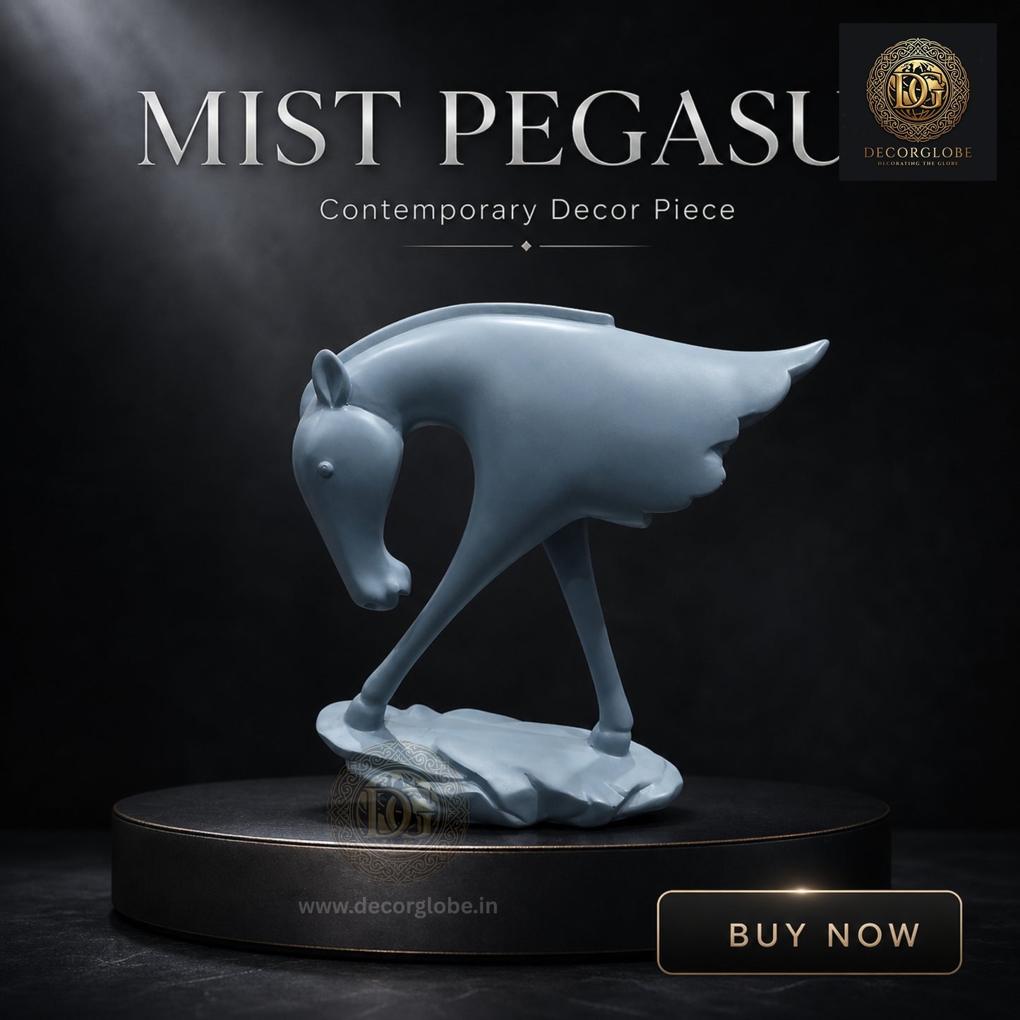Contemporary Horse Art Figurine – Minimalist Home Styling Decor