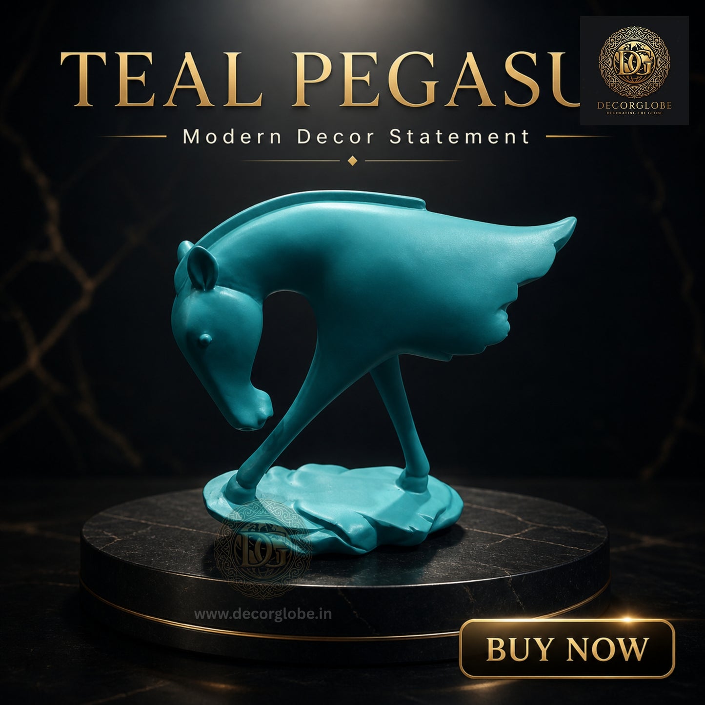 Contemporary Horse Art Figurine – Minimalist Home Styling Decor